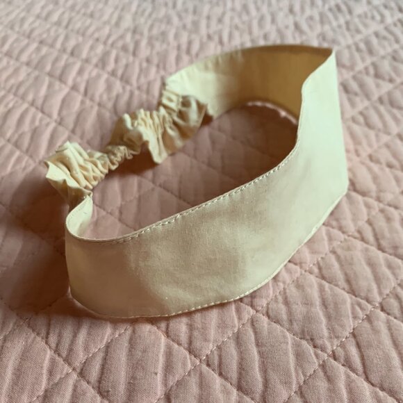 Classic Cream Cotton Headband – Handcrafted with Love - Picture 2 of 12